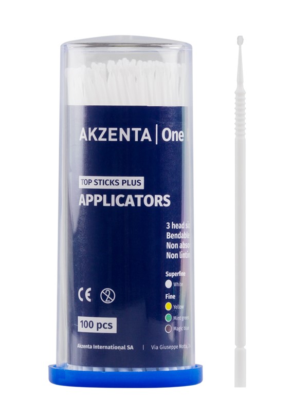 Aplikatory 100szt białe